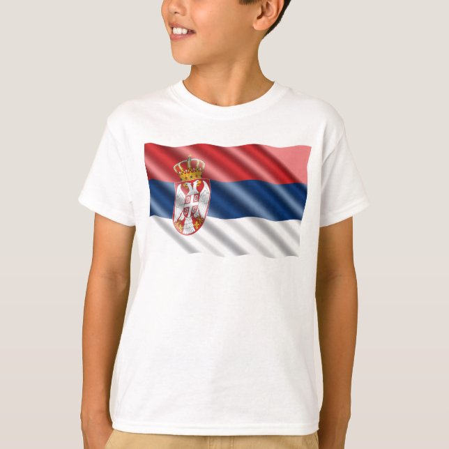 Camiseta Bandeira sérvia (Frente)