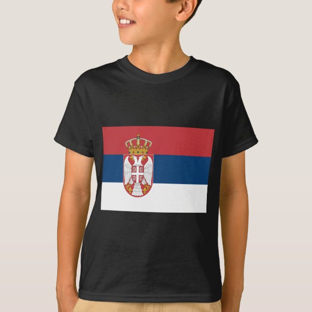 Camiseta Bandeira Sérvia (Frente)