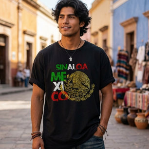 Camiseta Bandeira Sinaloa México 