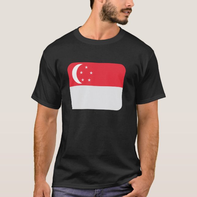 Camiseta Bandeira Singapura (Frente)