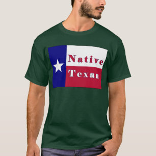 Camiseta Bandeira solitária da estrela do Texan nativo