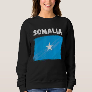Camiseta Bandeira Somália Vintage Grunge Somali