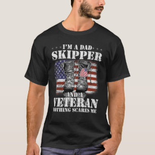 Camiseta Bandeira, sou um Capitão Pai e um Veterano nada as