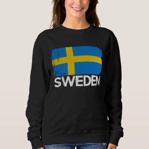 Camiseta Bandeira Sueca Vintage Feita na Suécia
