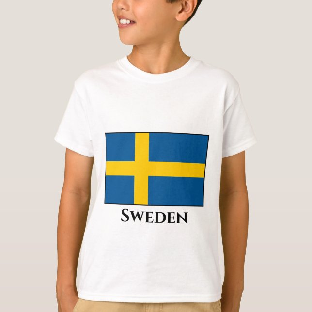 Camiseta Bandeira suecia (Sueco) (Frente)