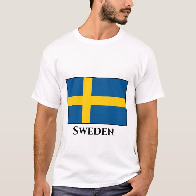 Camiseta Bandeira suecia (Sueco) (Frente)