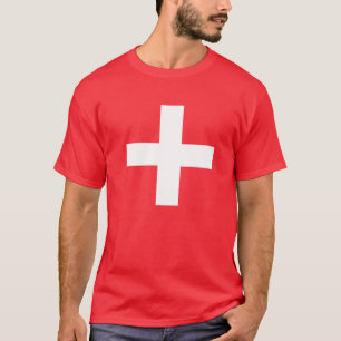 Camiseta bandeira suíça