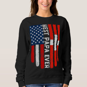 Camiseta Bandeira Suiça Americana Melhor Papa Ever Fami