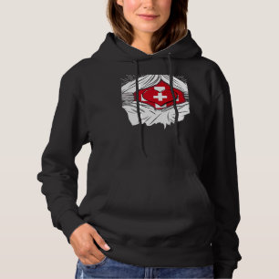 Camiseta bandeira suíça casa da Suíça