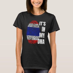 Camiseta Bandeira Tailandesa Dna Fingerprint Tailândia