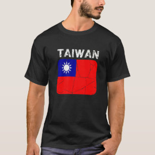 Camiseta Bandeira Taiwan em relevo