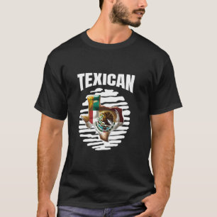 Camiseta Bandeira texicana texas mexicana cultura homens mu