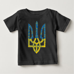 Camiseta Bandeira texturizada ucraniana das cores da Ucrâni