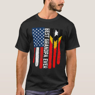 Camiseta Bandeira Timor Leste: Melhor Avô Ever F