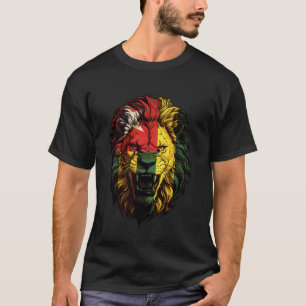 Camiseta Bandeira Togolesa Leão Orgulhoso Togo Leões Usam