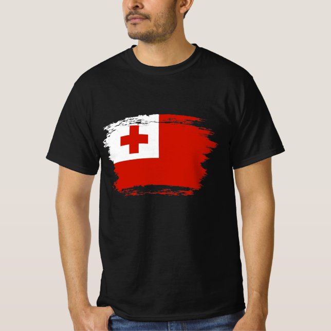 Camiseta Bandeira Tonga (Frente)