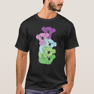 Camiseta Bandeira Toric Pile Pride Lgbtq Koalas Cute Toric 