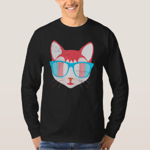 Camiseta Bandeira Trans Cat Animal Transgender Pris Lgbt Tr