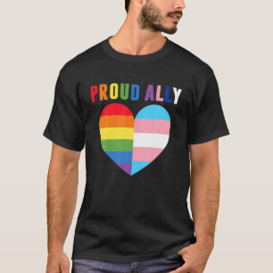 Camiseta Bandeira Transgênero LGBT Orgulho Aliado Orgulhoso