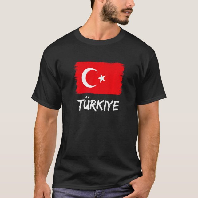 Camiseta Bandeira turca Turquia (Frente)
