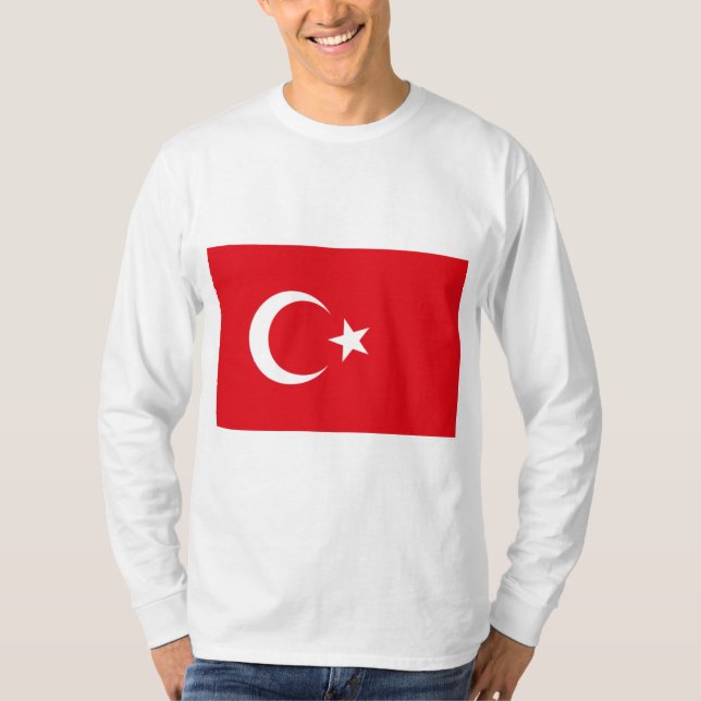 Camiseta Bandeira Turca (Turquia) (Frente)