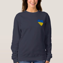 Camiseta Bandeira ucraniana. Coração. Amor à Ucrânia. Supor