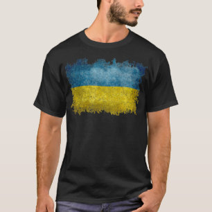 Camiseta Bandeira Ucraniana Estilo em Dificuldade Pullove