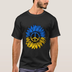 Camiseta Bandeira Ucraniana Ucrânia Pavilhão Girassol