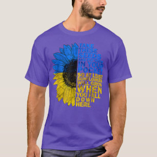 Camiseta Bandeira Ucraniana Vintage Ucrânia Bandeira Girass