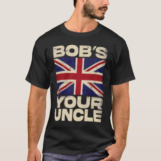 Camiseta Bandeira Union Jack Britânica Bob's your Uncle