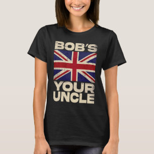 Camiseta Bandeira Union Jack Britânica  Bob's your Uncle