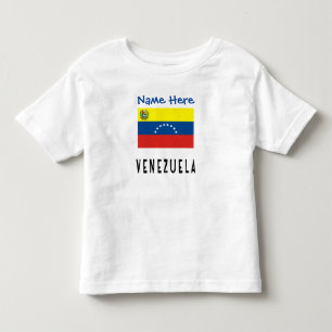Camiseta Bandeira Venezuelana da Venezuela Nome Personaliza