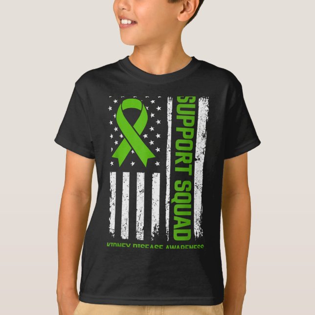 Camiseta Bandeira Verde de Conscientização sobre Doenças Re (Frente)
