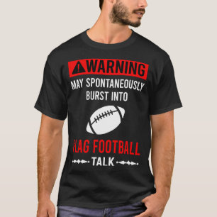 Camiseta Bandeira Vermelha de Futebol Americano sem Contact