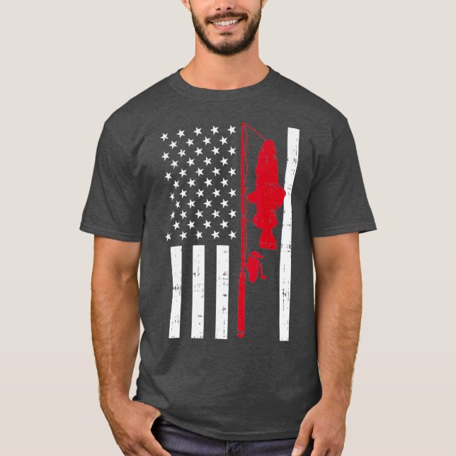 Camiseta Bandeira Vermelha Peixes Bombeiros de Pesca Patrió (Frente)