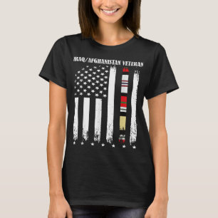 Camiseta Bandeira Veterana do Afeganistão Ortodia