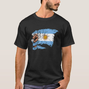 Camiseta Bandeira Vintage Argentina Argentino Orgulho Argen
