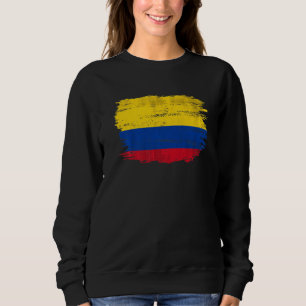 Camiseta Bandeira Vintage da Colômbia Para Colombiano