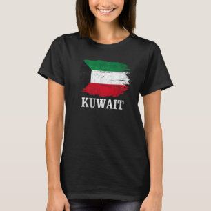 Camiseta Bandeira Vintage do Kuwait para Kuwaitiano