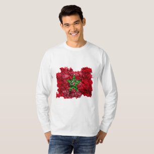 Camiseta Bandeira Vintage do Marrocos