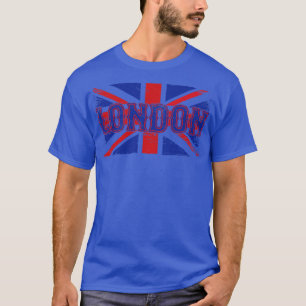 Camiseta Bandeira Vintage do Reino Unido Londres