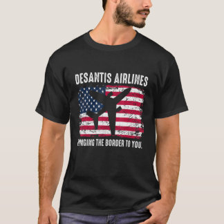 Camiseta Bandeira Vintage EUA - DeSantis Airlines