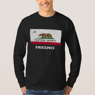 Camiseta Bandeira Vintage Fresno Califórnia