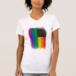Camiseta Bandeira Vintage Orgulho Gaymericano