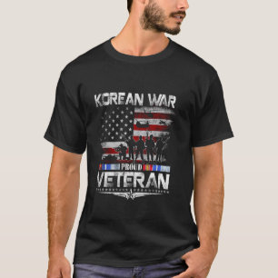 Camiseta Bandeira Vintage Patriota Veterano Orgulhoso da Gu