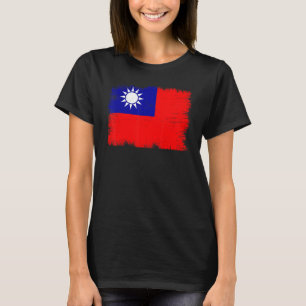 Camiseta Bandeira Vintage Província de Taiwan da China Taiw