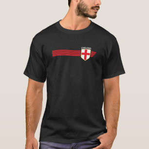 Camiseta Bandeira vintage retrô da Inglaterra Brasão inglês