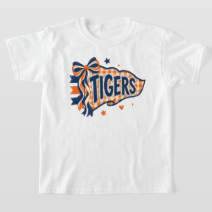Camiseta Bandeira Xadrez Laranja e Azul do Time de Esportes