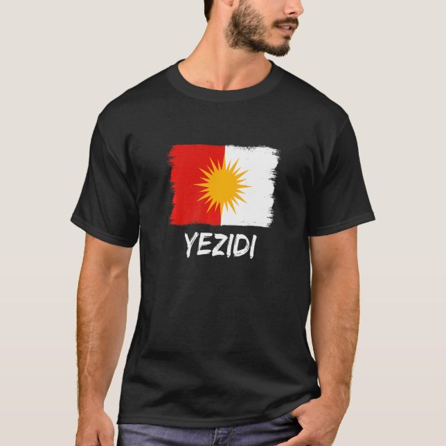 Camiseta Bandeira Yezidi Ezidi (Frente)