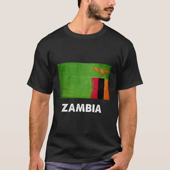 Camiseta Bandeira Zâmbia (Frente)